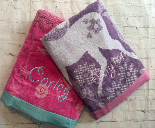 Personalized Kids Beach Towel