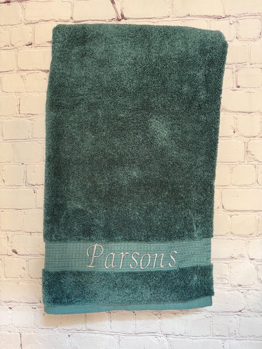 Personalized Embroidered Bath Towel