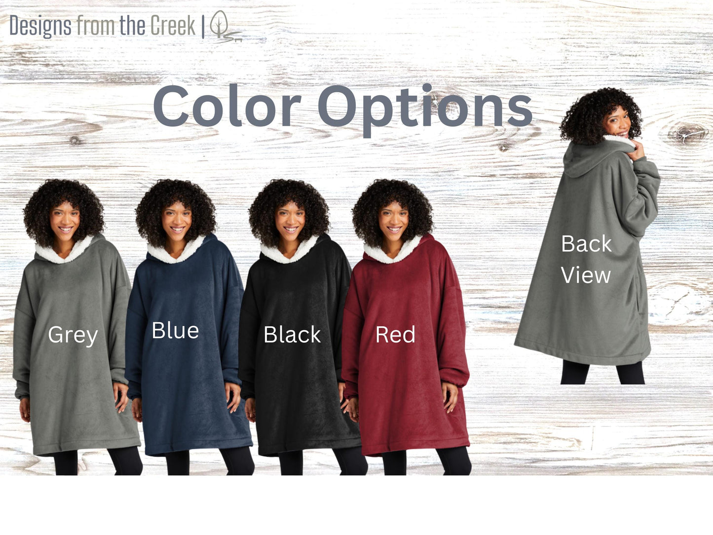 Custom Embroidered Wearable Blanket