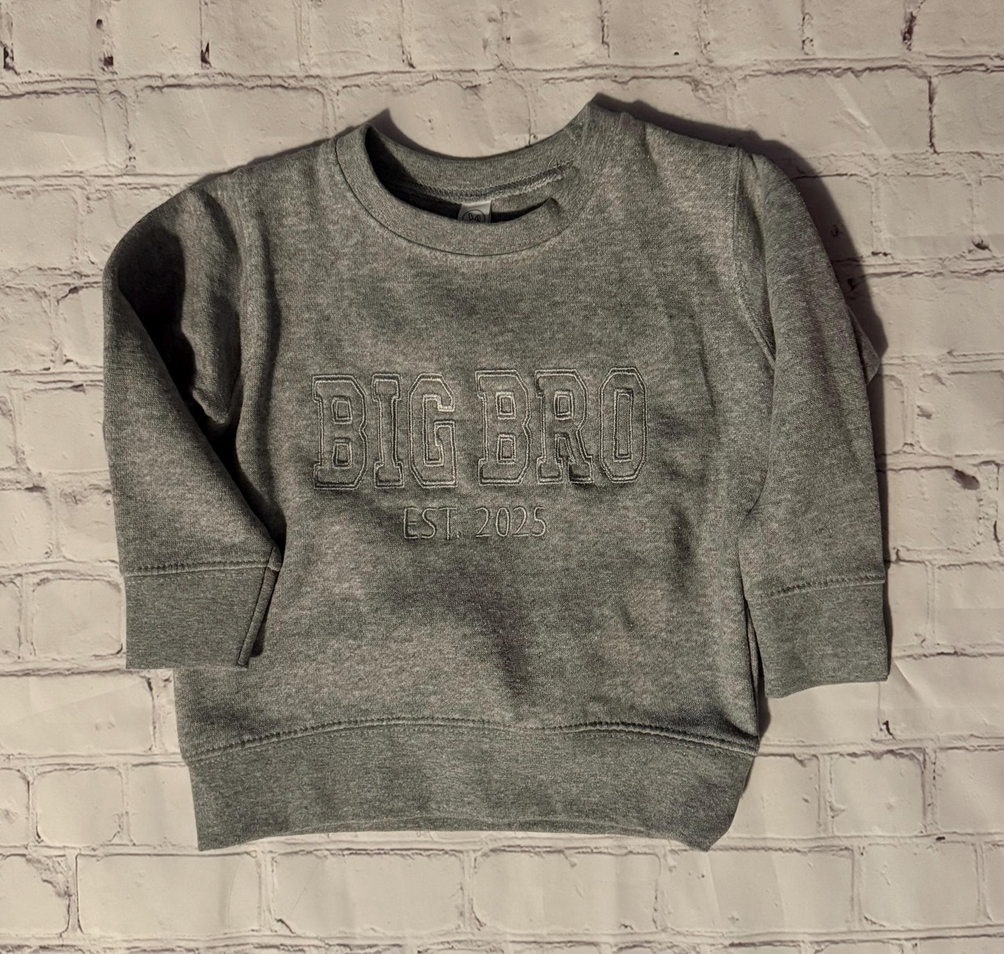 Big Bro Custom Embroidered Youth Sweatshirt