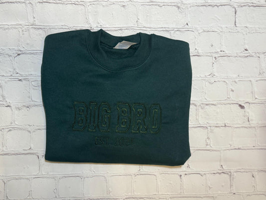 Big Bro Custom Embroidered Youth Sweatshirt