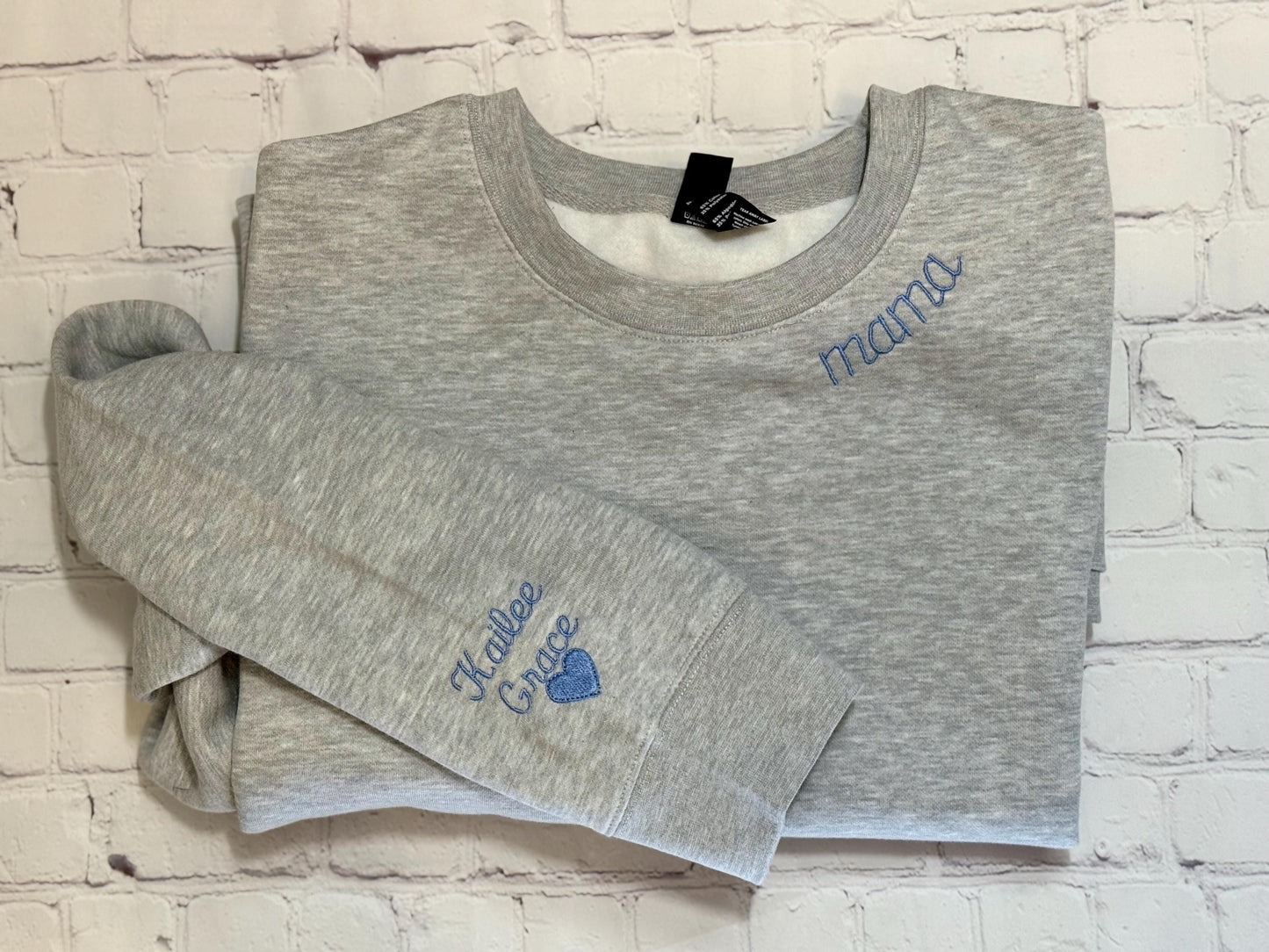 Custom Embroidered Mama Sweatshirt