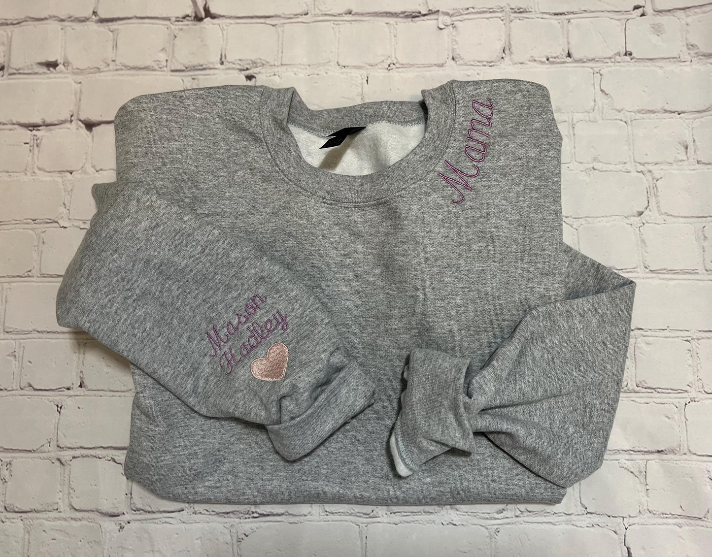 Custom Embroidered Mama Sweatshirt
