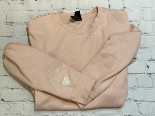 Custom Embroidered Mama Sweatshirt