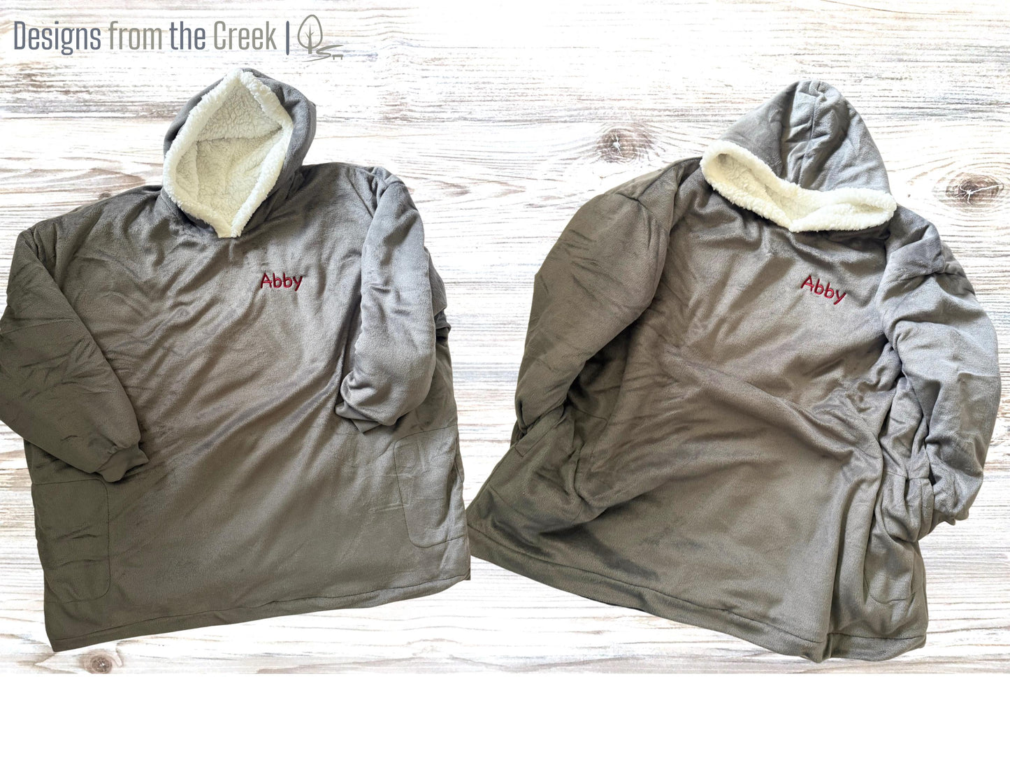 Custom Embroidered Wearable Blanket