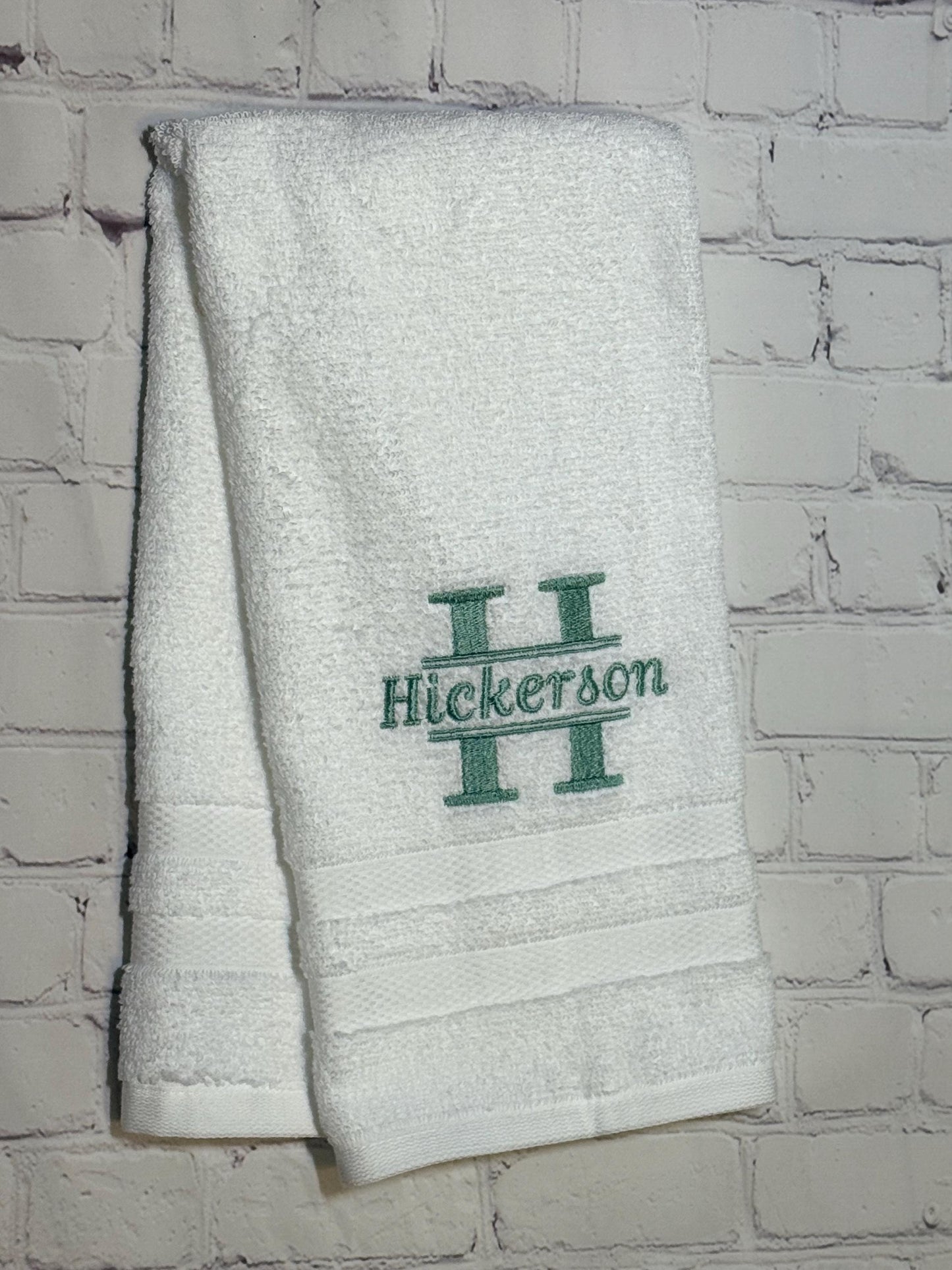 Personalized Embroidered Bathroom Hand Towel
